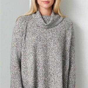 Cowl Neck Gray Sweater Lea and Nicole Brand